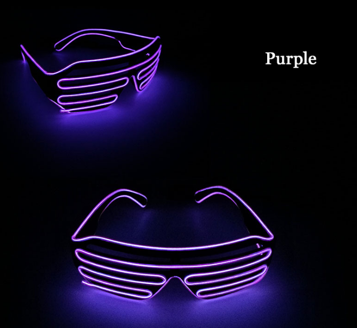 Newest LED Light Up Flashing Rave Shades