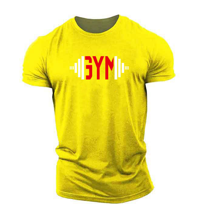 Popular Male Style GYM Muscle Brother Short Sleeves