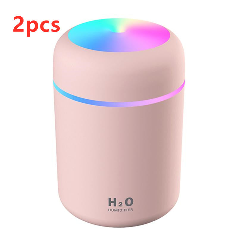 Portable USB Car Air Purifying Humidifier Colorful Cup Aroma Diffuser Cool Mist Maker Humidifier Purifier With Light For Car Home