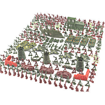 290PCS 4cm Military Model Toys Simulated Army Base for Children Toys