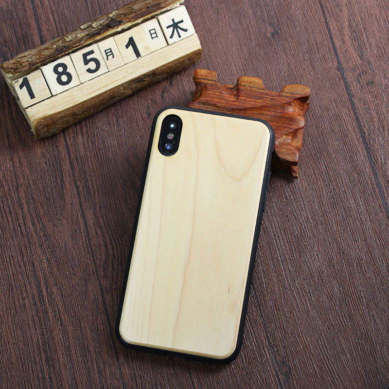 Solid wood phone case