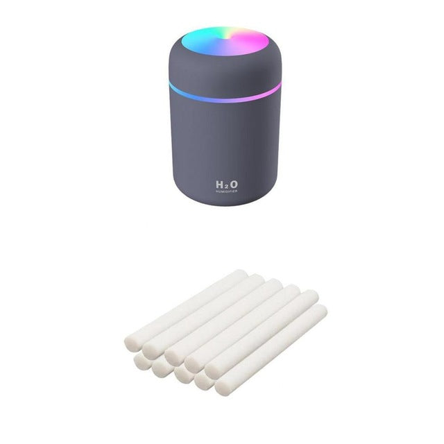 Portable USB Car Air Purifying Humidifier Colorful Cup Aroma Diffuser Cool Mist Maker Humidifier Purifier With Light For Car Home