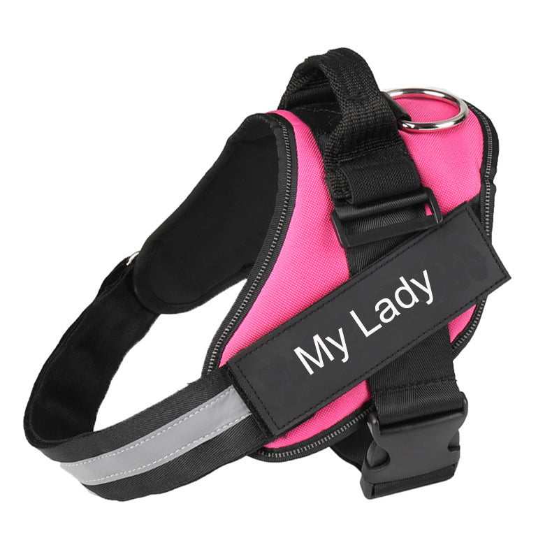 Personalized Custom Reflective Breathable Dog Harness NO PULL Adjustable Pet Harness For Small Large Dog Harness Vest With Patch