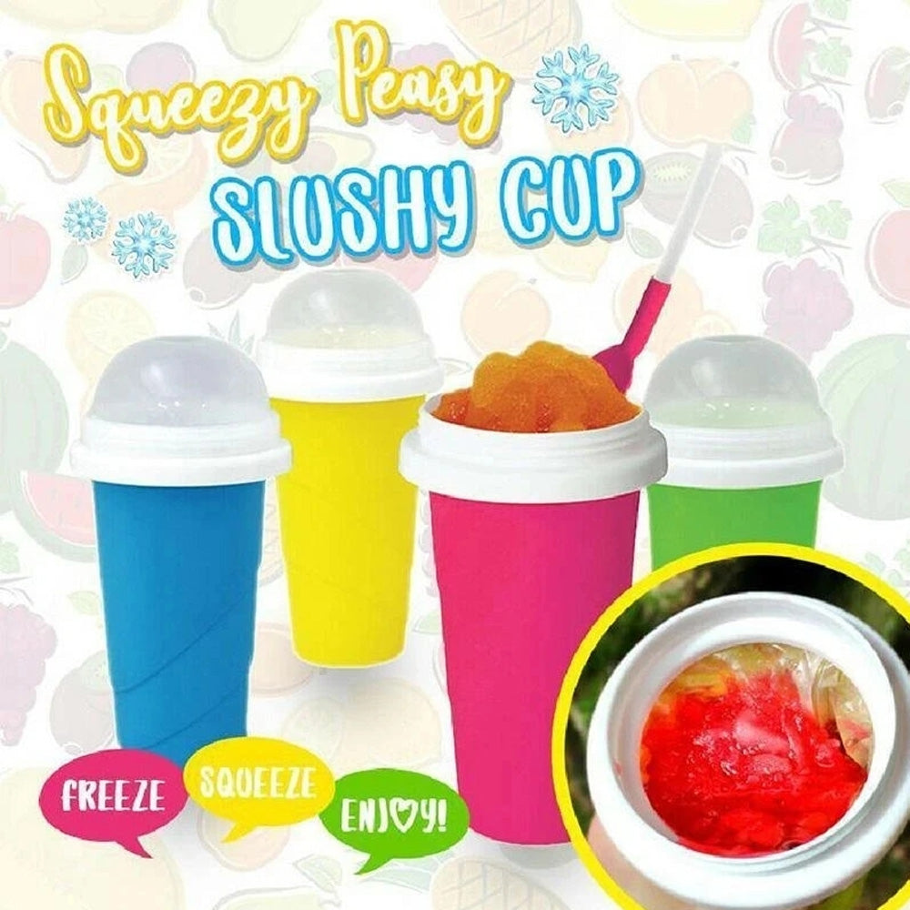 Quick-frozen Smoothies Newly Durable Slushy Ice Cream Maker Squeeze Slush Quick Cooling Cup Milkshake Bottle Smoothie Cup