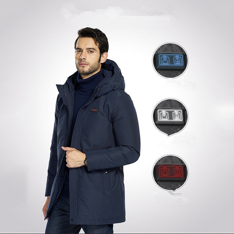 Smart heating down jacket