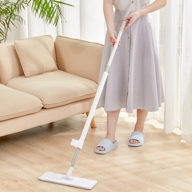 Hand-free washable flat mop