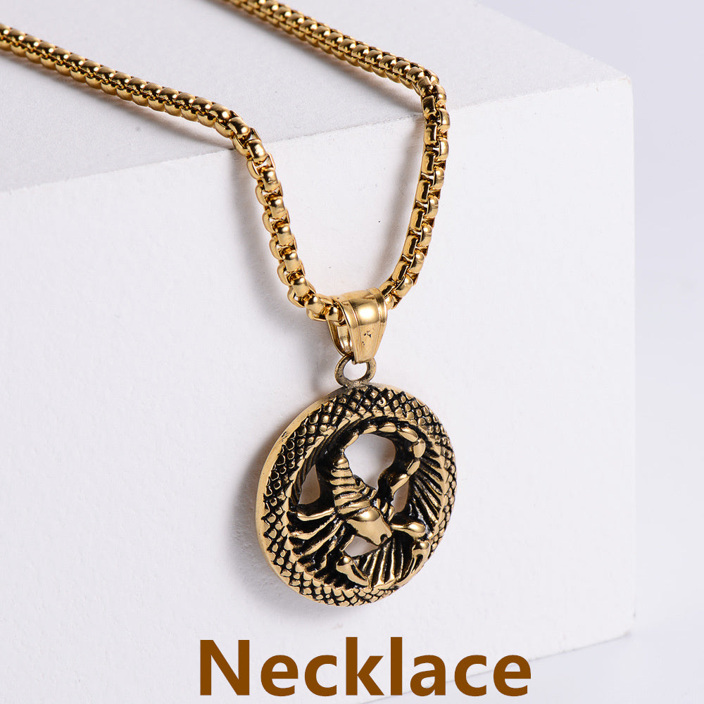 Stainless Steel 12 Constellation Pendant Necklace Aries