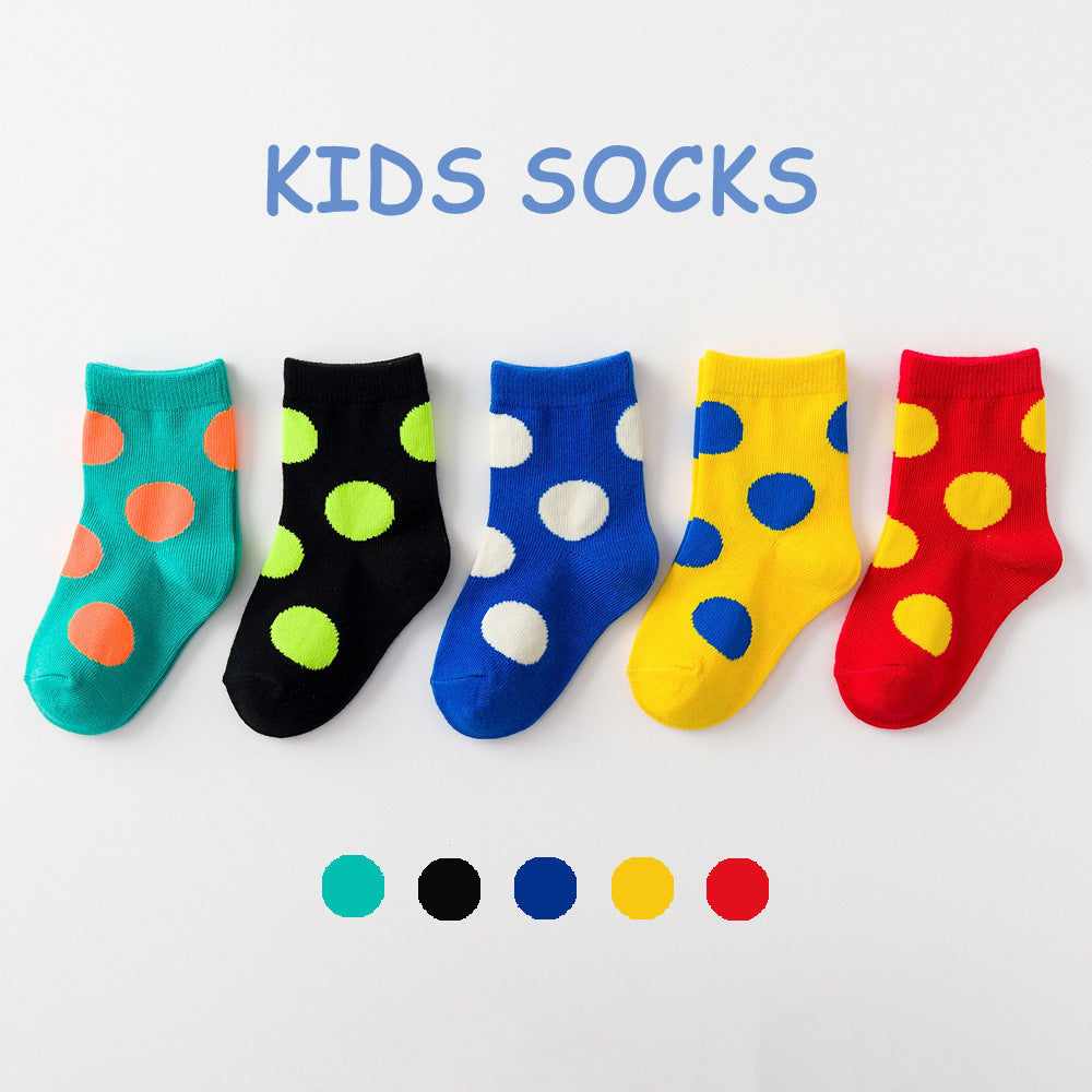 5 Pairs Of Spring And Summer Thin Children's Socks