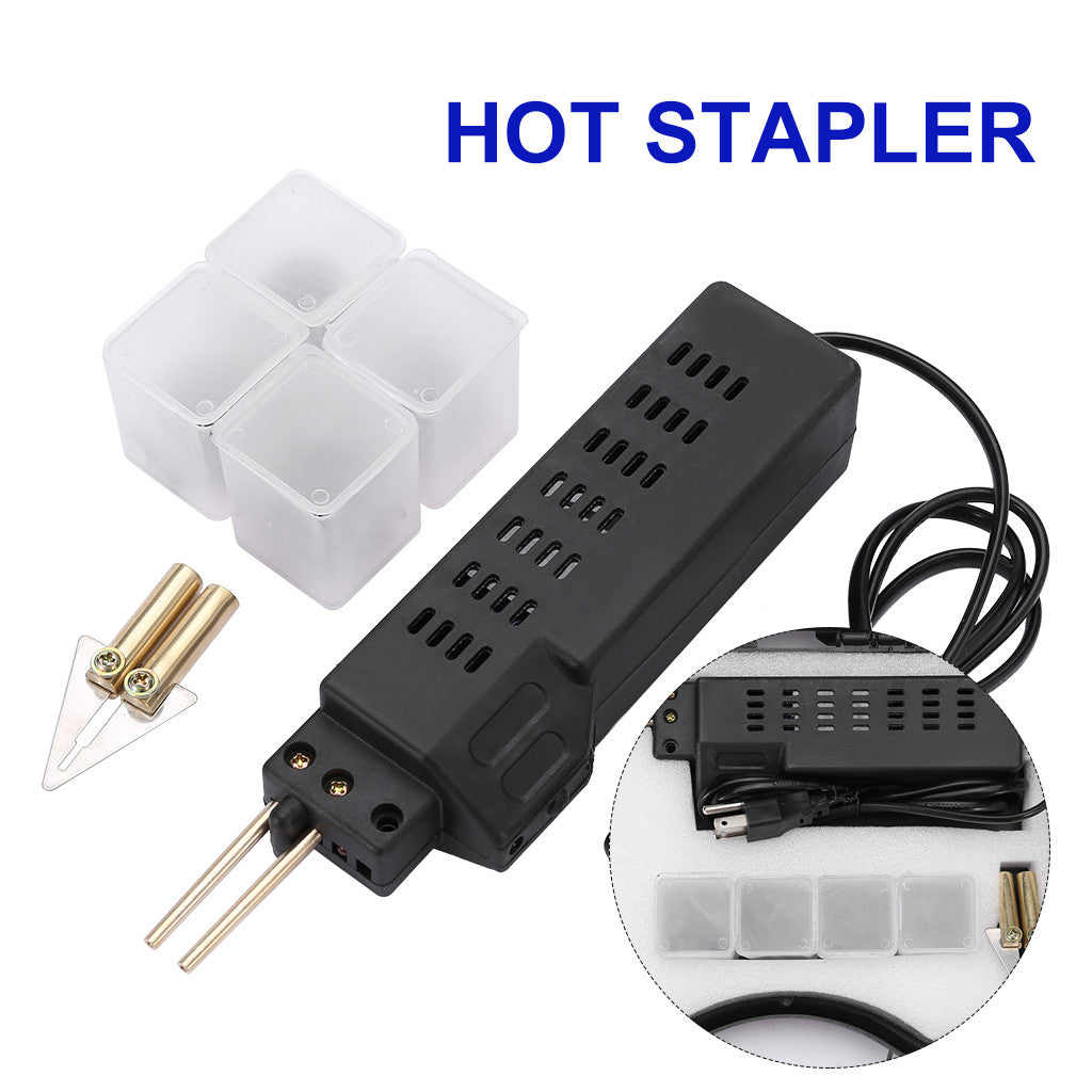 Hot Stapler Car Bumper Fairing Welding Plastic Repair Kit 200 Staples
