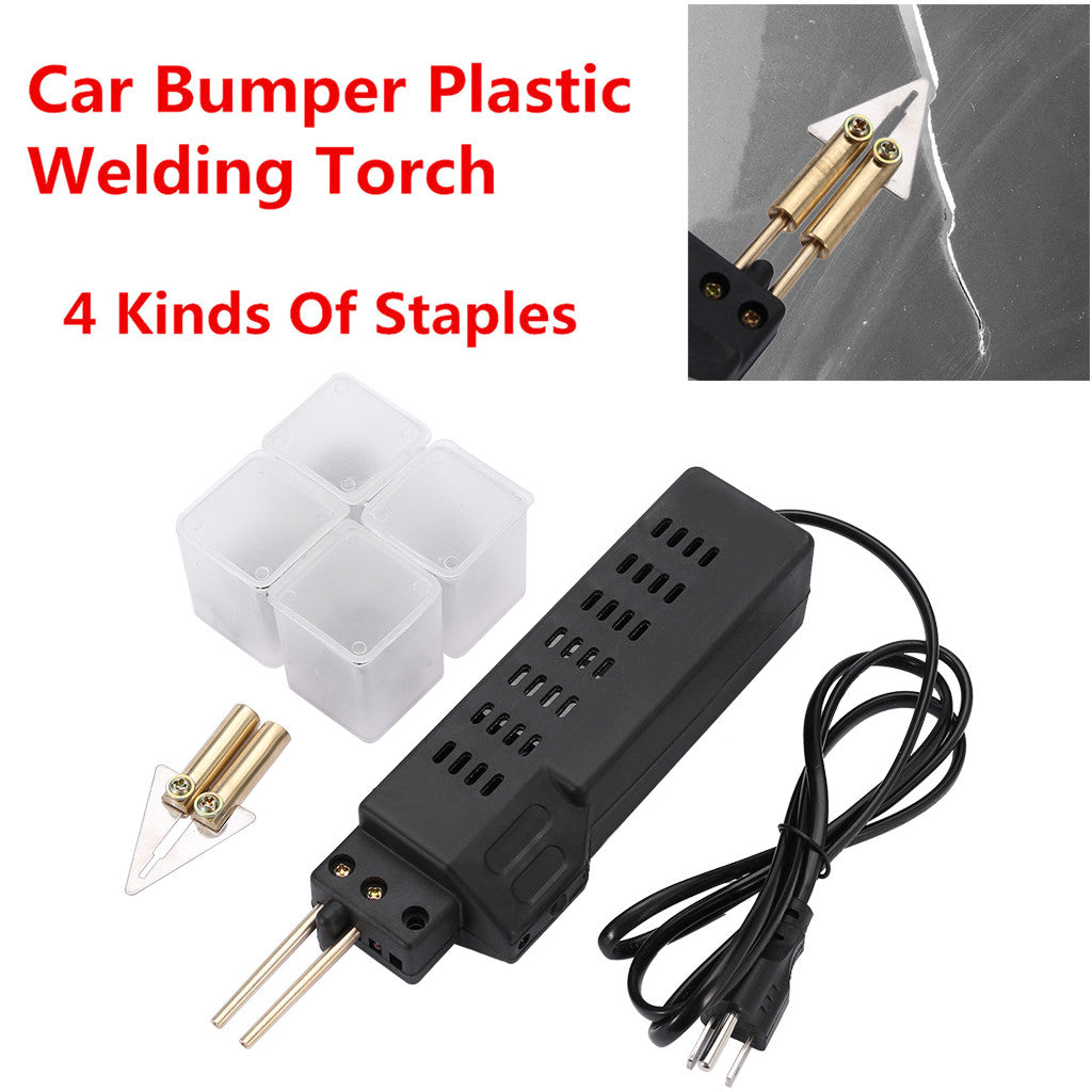 Hot Stapler Car Bumper Fairing Welding Plastic Repair Kit 200 Staples