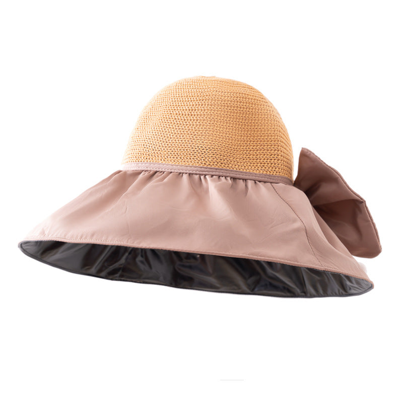 Mianma    --Zhao Lusi Same Style Bucket Hat Women's Sun Protection UV Protection Bucket Hat Sun Hat Breathable Outdoor Quick-drying Sun Hat