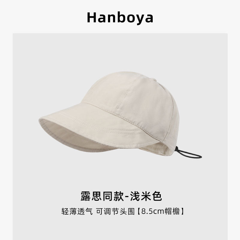 Mianma    --Zhao Lusi Same Style Bucket Hat Women's Sun Protection UV Protection Bucket Hat Sun Hat Breathable Outdoor Quick-drying Sun Hat