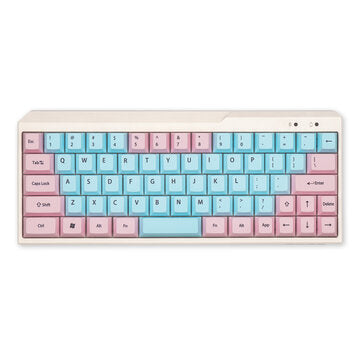 Compatible with Apple , KBDfans 78/98/122 Keys Pink&Blue Keycap Set Cherry Profile PBT Sublimation Keycaps for 61/64/67/68/84/87/96/104 Keys Mechanical Keyboard