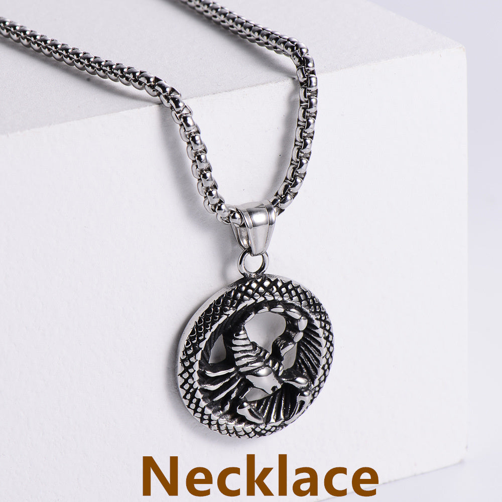 Stainless Steel 12 Constellation Pendant Necklace Aries