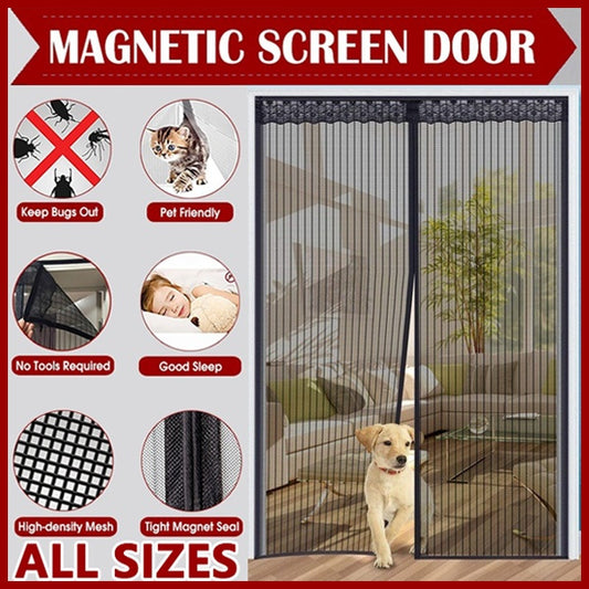 Anti-mosquito Nets For Doors Kitchen Curtains Insect Protection Magnetic Durable Washing Car Fly Mesh Magnets Separators Screens