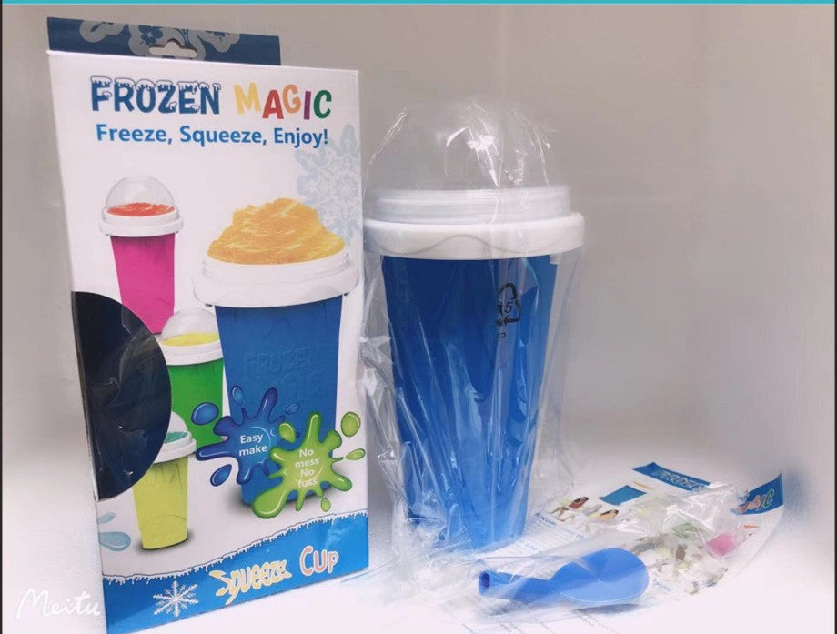 Quick-frozen Smoothies Newly Durable Slushy Ice Cream Maker Squeeze Slush Quick Cooling Cup Milkshake Bottle Smoothie Cup