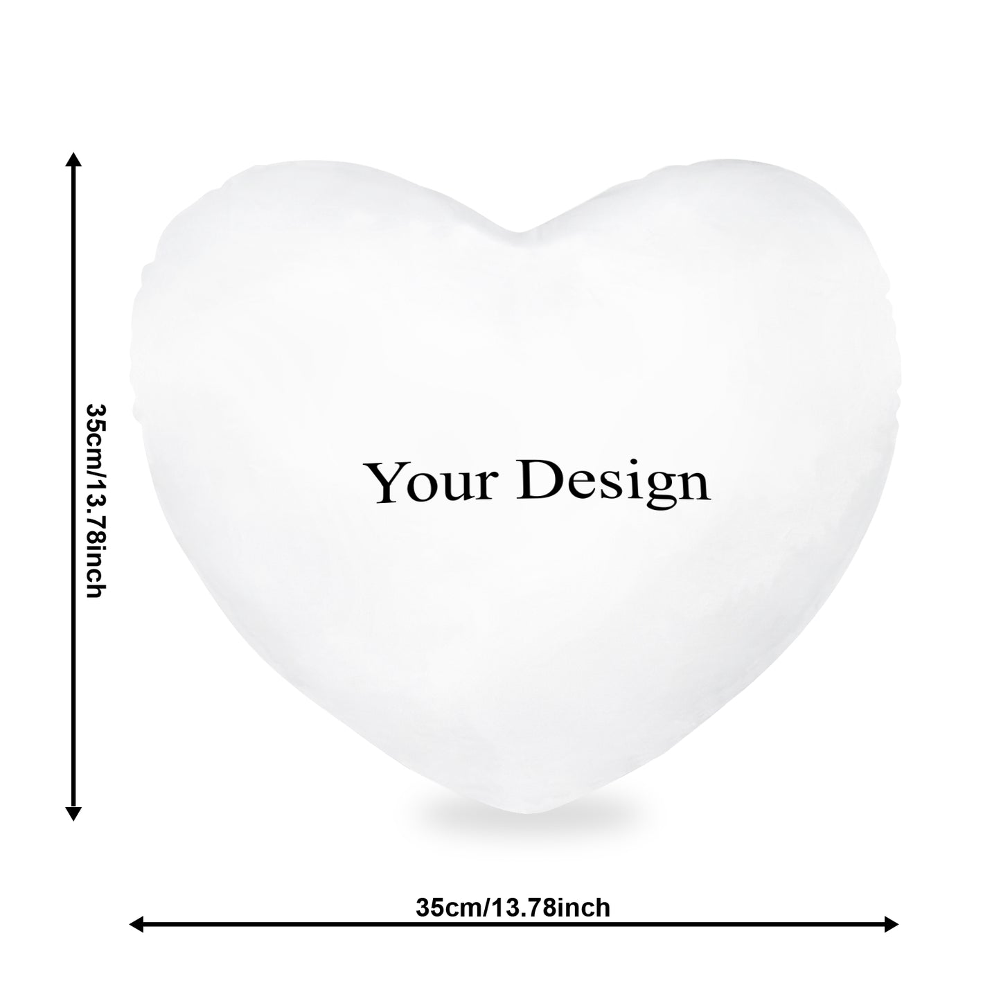 99diy Heart Shaped Pillow Two-Sided Printing Made In China