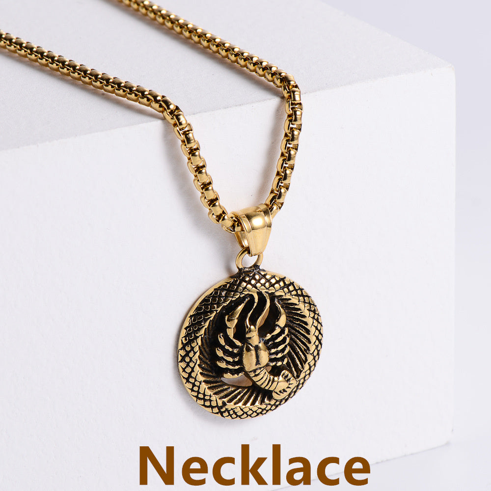 Stainless Steel 12 Constellation Pendant Necklace Aries