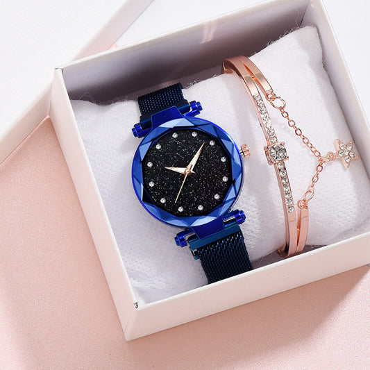 Korean Version Of The Sky Grey Star Female Watch