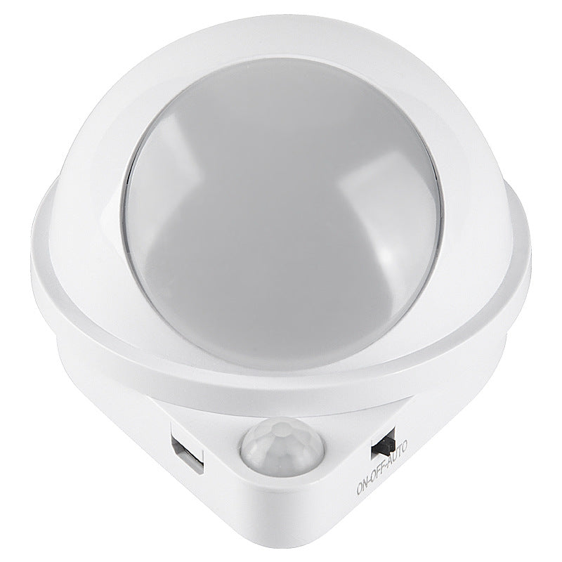 LED Smart Sensor Night Light 360 Degree Rotating Infrared Wireless USB Charging Outdoor Indoor Cabinet Aisle Staircase Wall Lamp