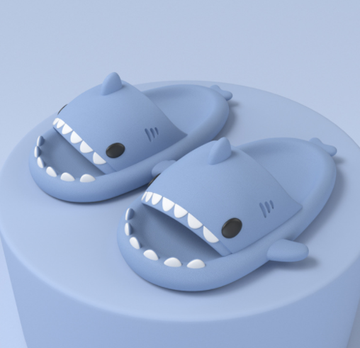 Adult's Slippers Tide Indoor And Outdoor Funny Shark Slippers