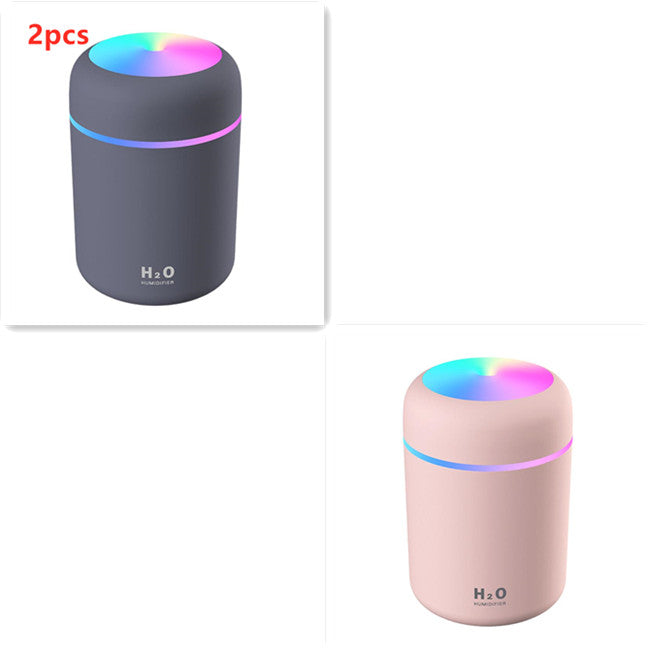 Portable USB Car Air Purifying Humidifier Colorful Cup Aroma Diffuser Cool Mist Maker Humidifier Purifier With Light For Car Home