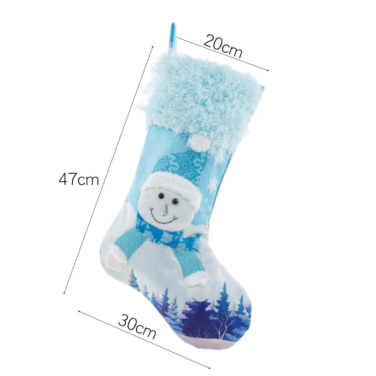 2022 New Year Christmas Decor For Home Glowing Large Christmas Socks Gift Candy Bag With Lights Christmas Ornaments