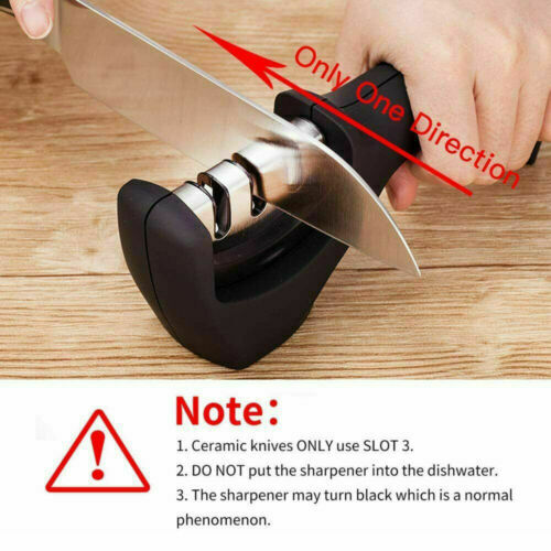 Knife Sharpener 3 Stage Professional Tungsten Kitchen Sharpening System Tool