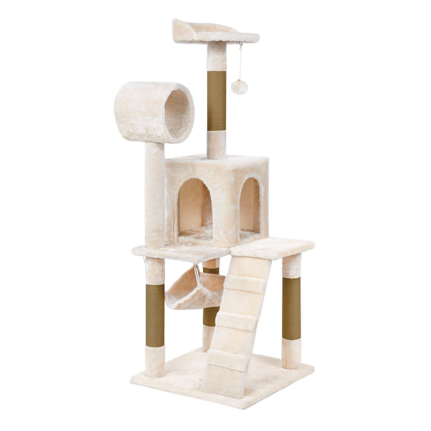 Cat Tower Kittens Pet Play House Cat Activity Tree Condo Scratching Sisal Post