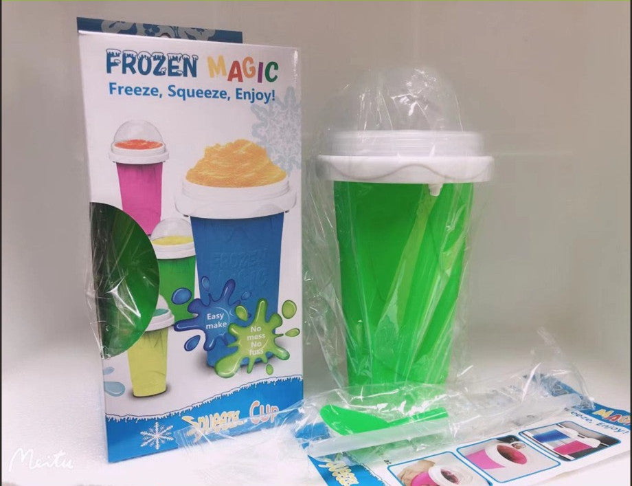 Quick-frozen Smoothies Newly Durable Slushy Ice Cream Maker Squeeze Slush Quick Cooling Cup Milkshake Bottle Smoothie Cup