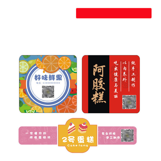 Transparent Sealing Stickers TrademarkLogo Custom