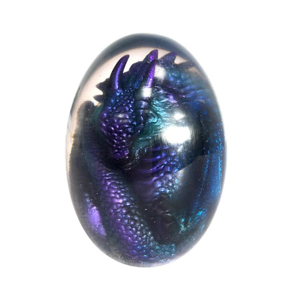 LED Lava Dragon Egg Ornamental Collection Decor Dinosaur Egg Statue Resin Dragon Egg Crystal Minerale Gemstone Reiki Home Decor