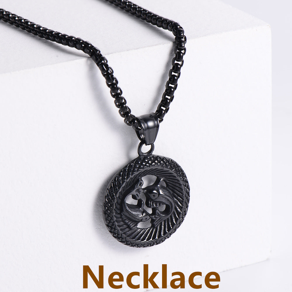 Stainless Steel 12 Constellation Pendant Necklace Aries