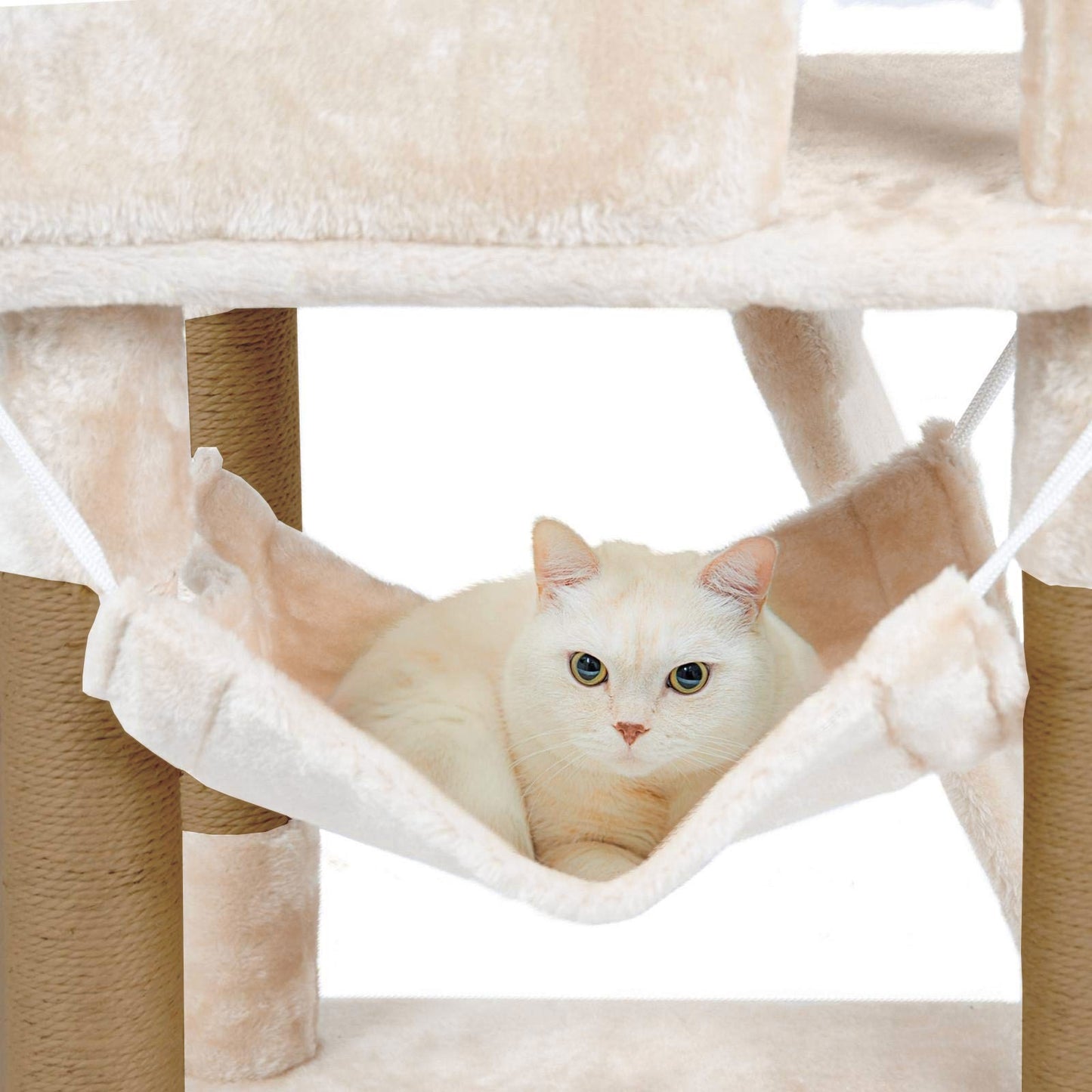 Cat Tower Kittens Pet Play House Cat Activity Tree Condo Scratching Sisal Post