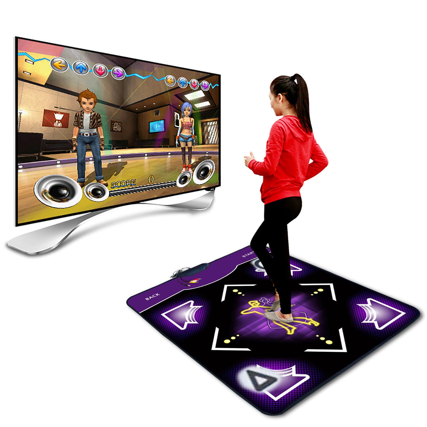 Products Home Dance Machine TV Computer Dual Purpose English Dancing Mat