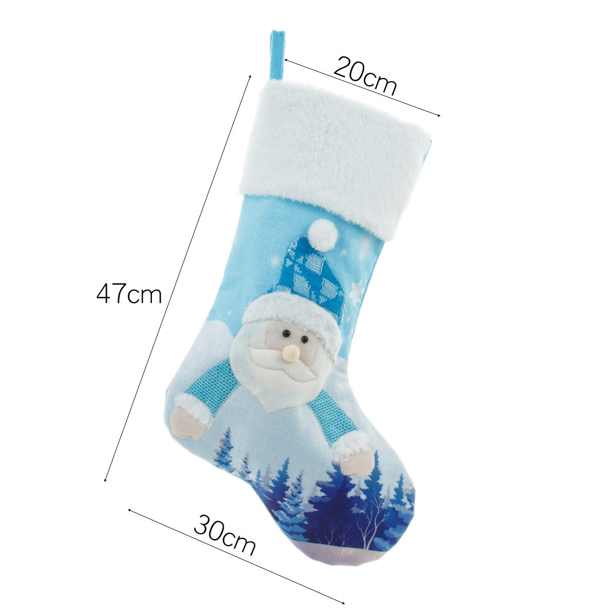 2022 New Year Christmas Decor For Home Glowing Large Christmas Socks Gift Candy Bag With Lights Christmas Ornaments